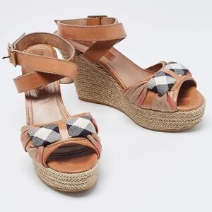 Burberry Wedge Espadrilles Sandal 39